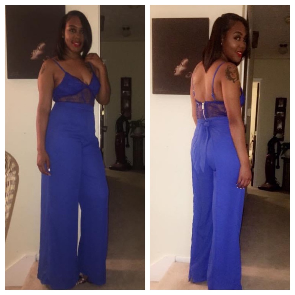 Blue Fashion Nova Jumpsuit